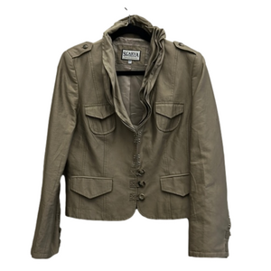 Scarva metallic tan coloured vintage blazer with formable collar